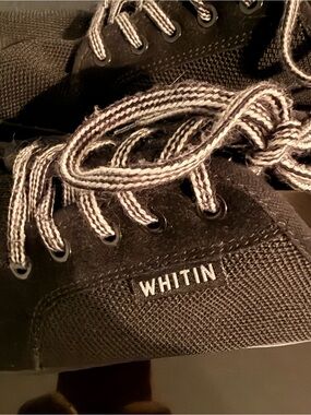 WHITIN Barefoot Black Canvas Shoes Size 39.